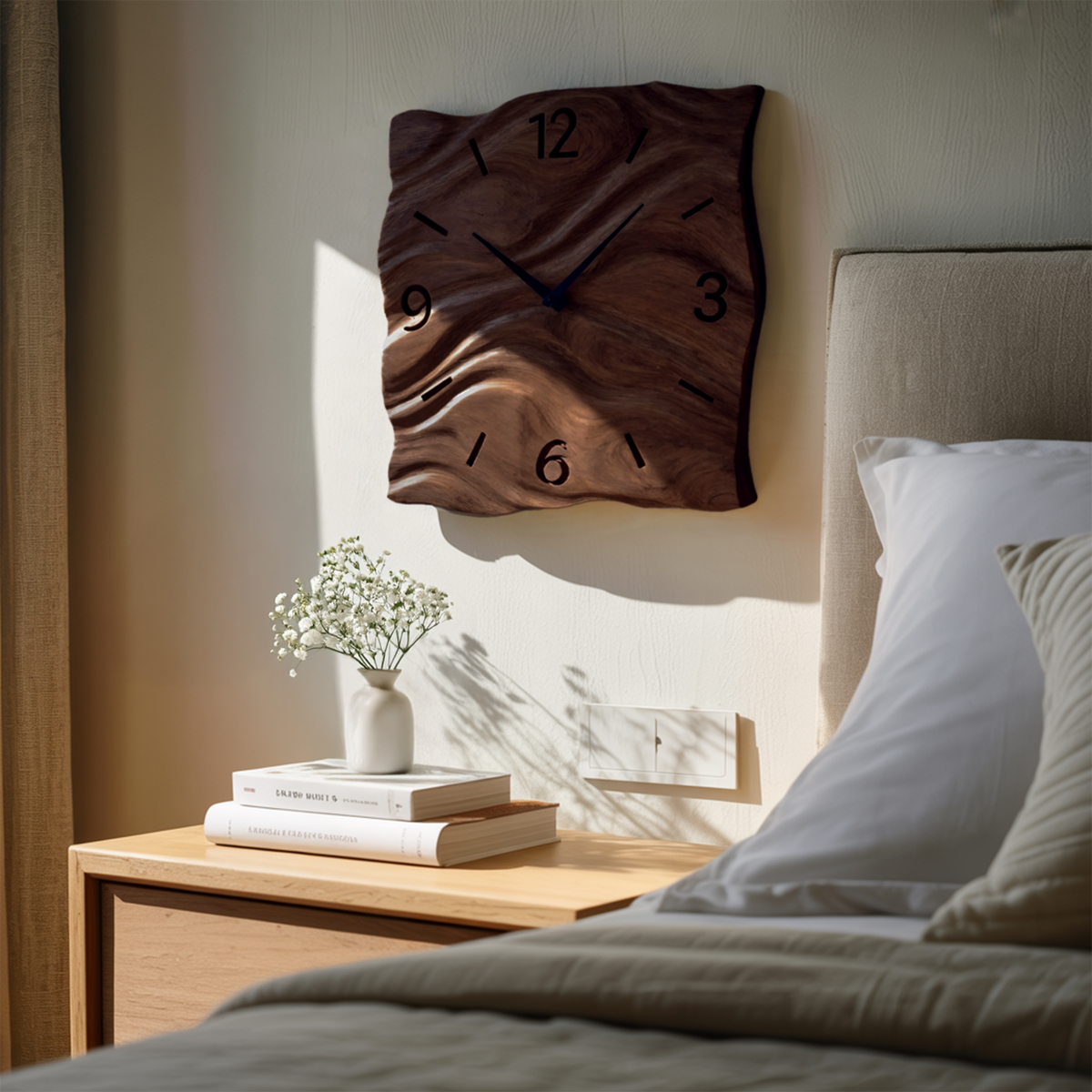 Contemporary Handcrafted  Wall Clock For Living Room Interior