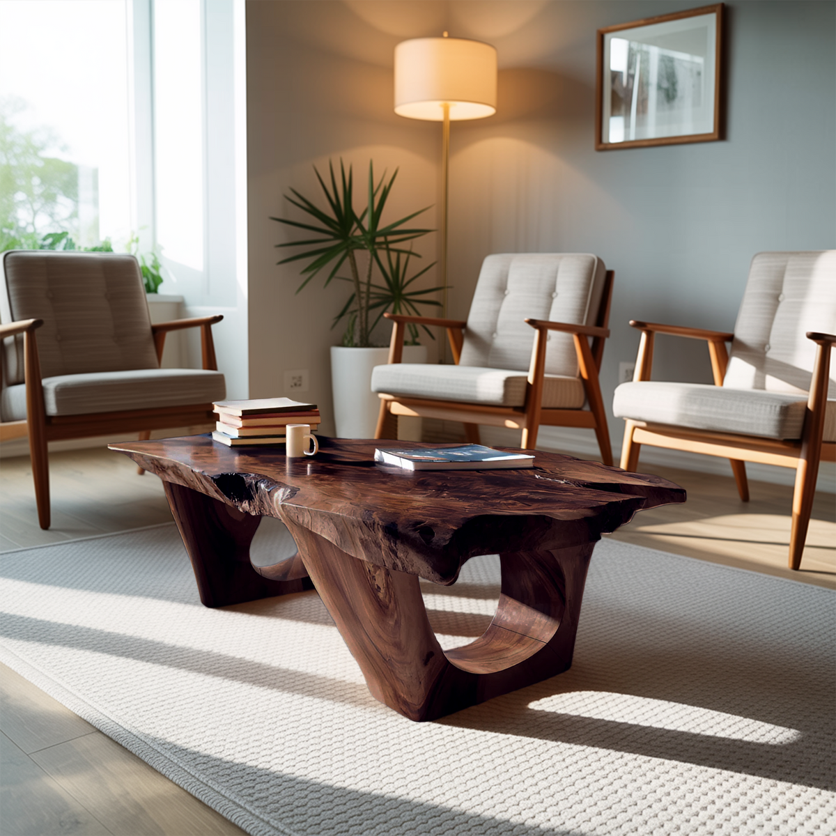 Contemporary Coffee Table Live Edge Design For Modern Home