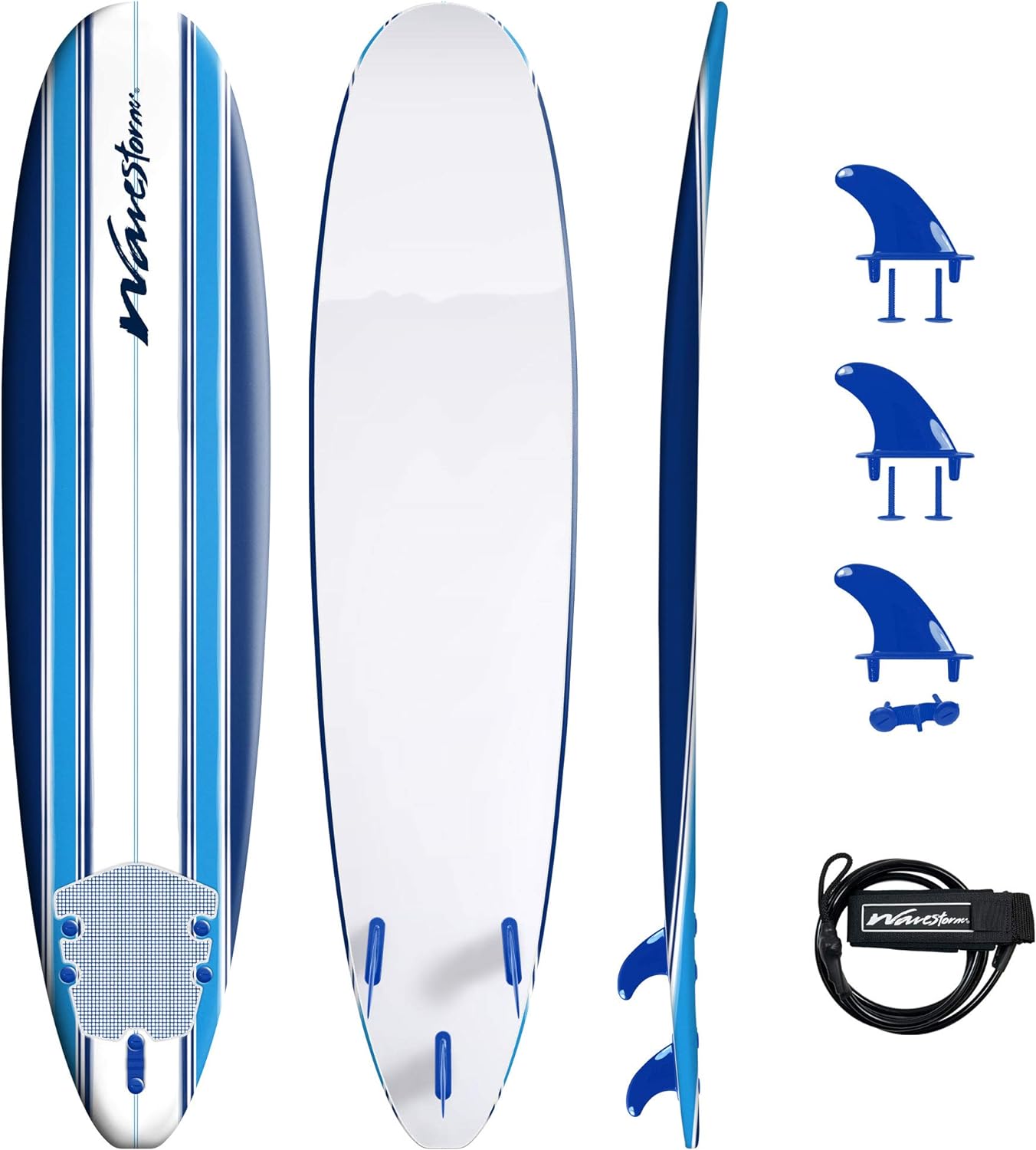 wavestorm-8ft-classic-foam-surfboardwax-free-soft-top-longboard-with-eps-core-3-stringer-system-for-all-levels-1826